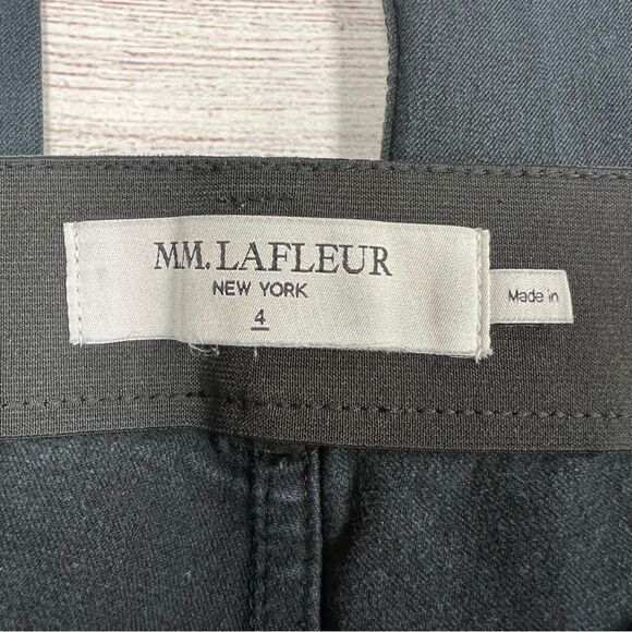 MM Lafleur Sammataro Jean Pants Ankle Stretch Black Minimalist Sz 4 #SMS1BLK - Picture 7 of 12